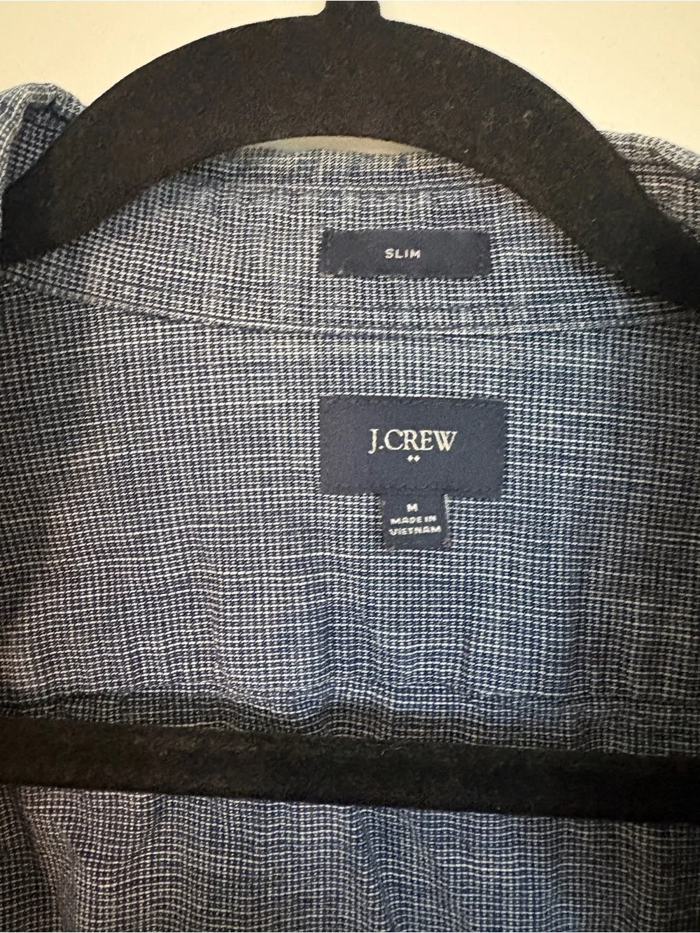 J. Crew Men’s Blue Chambray Button-Up Shirt Jacket